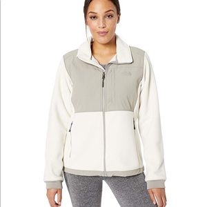 The North Face Denali fleece jacket - white & grey